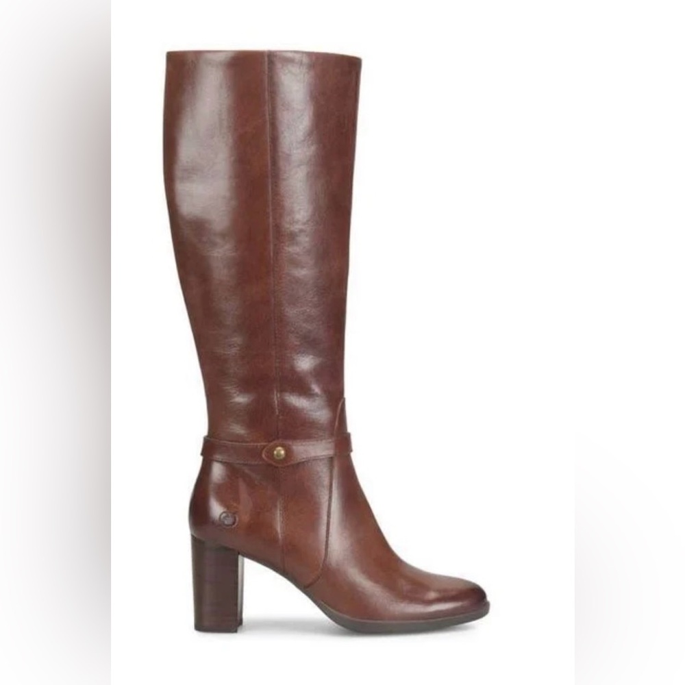 Børn Brown Leather Ellendale Knee High Boot in Size 8